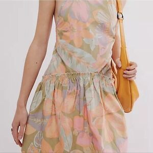 🐢 Free People Deserted Island Mini Dress Size Small